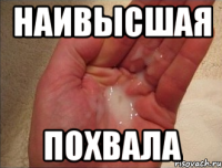 НАИВЫСШАЯ ПОХВАЛА