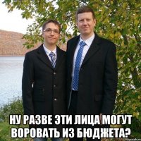  ну разве эти лица могут воровать из бюджета?