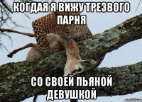 когдая я вижу трезвого парня со своей пьяной девушкой