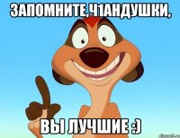 запомните,ч1андушки, вы лучшие :)