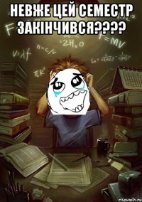 Невже цей семестр закінчився???? 