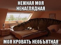нежная моя ненаглядная моя кровать необъятная