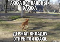 Ахаха вот наивный хахаха держал вкладку открытой ахаха,
