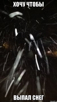 ХОЧУ ЧТОБЫ ВЫПАЛ СНЕГ