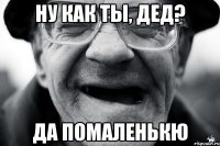 ну как ты, дед? да помаленькю