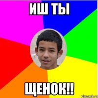 иш ты щенок!!