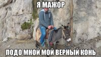 я мажор подо мной мой верный конь