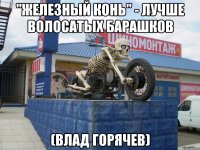 "железный конь" - лучше Волосатых барашков (Влад Горячев)