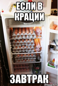 Если в крации завтрак