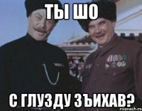 ты шо с глузду зъихав?