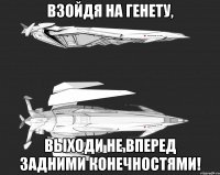 Взойдя на Генету, выходи не вперед задними конечностями!