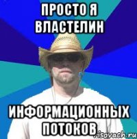 ПРОСТО Я ВЛАСТЕЛИН информационных потоков