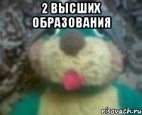2 высших образования 