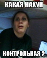 Какая нахуй контрольная ?