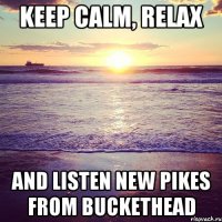 keep calm, relax and listen new pikes from Buckethead