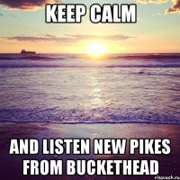 keep calm and listen new pikes from Buckethead