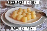 Я измазал в говне Ваши клетски