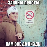 Законы просты Нам все до пизды