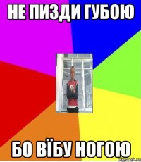 НЕ ПИЗДИ ГУБОЮ БО ВЇБУ НОГОЮ