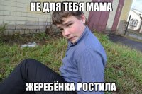Не для тебя мама Жеребёнка ростила