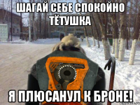 шагай себе спокойно тётушка я плюсанул к броне!