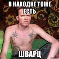 В находке тоже есть шварц