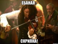 ебаная ; скрипка!