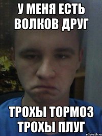 У меня есть ВОлков друг Трохы тормоз трохы плуг