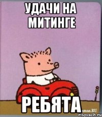 Удачи на митинге Ребята