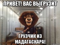 привет! вас выгрузит грузчик из мадагаскара!