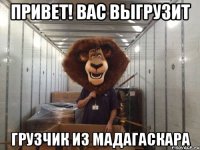 привет! вас выгрузит грузчик из мадагаскара
