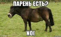 Парень есть? No(