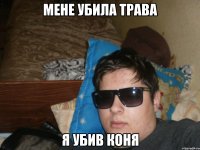 мене убила трава я убив коня