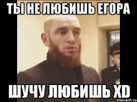 Ты не любишь Егора Шучу любишь xD