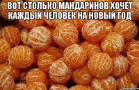 Вот столько мандаринов хочет каждый человек на новый год 