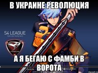 В Украине революция А я бегаю с фамби в ворота