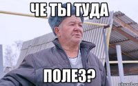 ЧЕ ТЫ ТУДА ПОЛЕЗ?