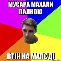 мусара махали палкою втік на мапєді