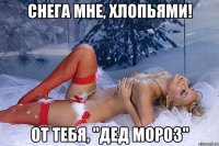 снега мне, хлопьями! от тебя, "дед мороз"