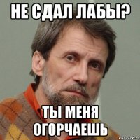 Не сдал лабы? Ты меня огорчаешь