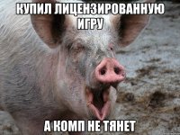 купил лицензированную игру а комп не тянет