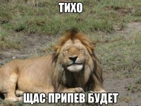 Тихо щас припев будет