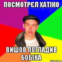Посмотрєл хатіко Вишов погладив Бобіка