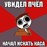 Увидел пчёл начал искать Каса