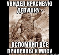 Увидел красивую девушку - Вспомнил все приправы к мясу