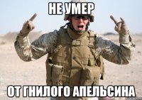 Не умер От гнилого апельсина