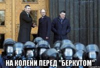  на колени перед "беркутом"