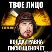 Твое лицо Когда травка писю щекочет