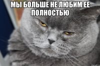 мы больше не любим ее полностью 