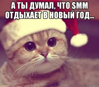А ты думал, что SMM отдыхает в Новый год... 